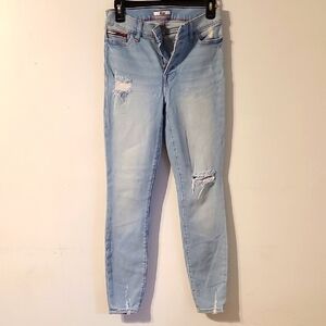 Tommy Hilfiger Light Blue Distressed Women Jeans